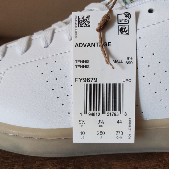 Adidas Stan Smith Advantage(Recycled Material sole) Green Size 10 - Picture 9 of 9